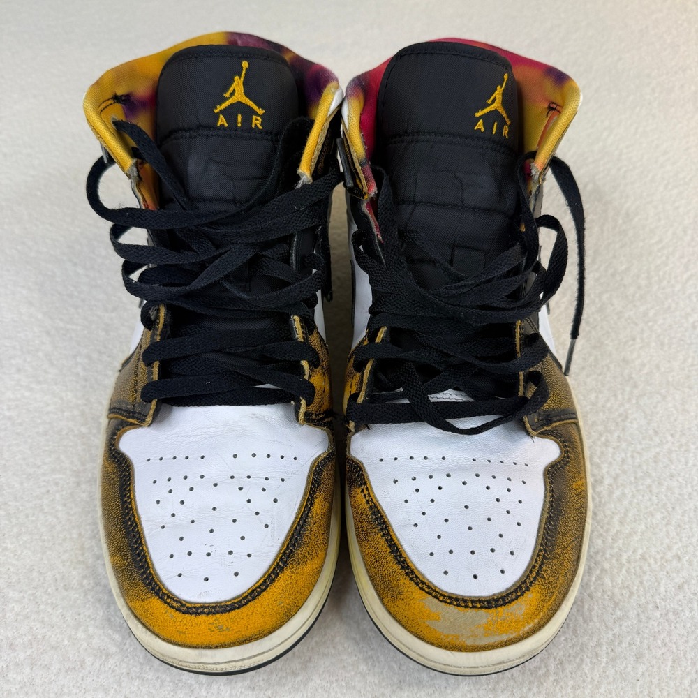 Jordan Air Jordan 1 Mid SE Wear-Away Taxi DQ8417-071 Mens 10